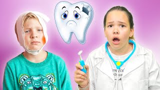 Amelia Avelina and Akim visit the dentist story [upl. by Oruasi]