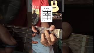 Easy Cminor Chord shorts music shortvideo youtubeshorts guitar [upl. by Halimaj]