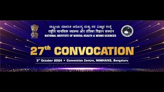 27th Convocation NIMHANS [upl. by Buchheim352]