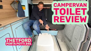 Campervan Toilet Options  Our Review of the Thetford Porta Potti 345 [upl. by Aiyotal]