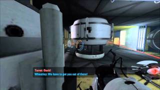 Portal 2  Part 5 The Very Noisy Escape [upl. by Sairacaz]