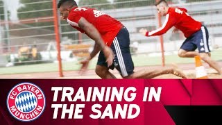 FC Bayern training in the sand 💯💨 [upl. by Zzahc]