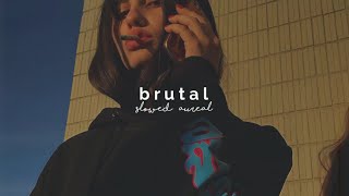 olivia rodrigo  brutal slowed  reverb [upl. by Eimile]