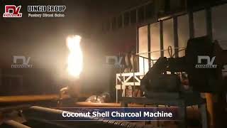 Ghana Coconut Shell Continuous Carbonization Plant [upl. by Parsifal]