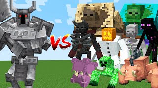 FERROUS WROUGHTNAUT vs ALL MUTANT CREATURES in MINECRAFT [upl. by Enieledam]