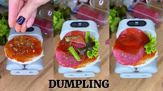 Dumpling machine successdumplings recetastacilesRecipe viralcooking dumplingsauce91 [upl. by Renell]