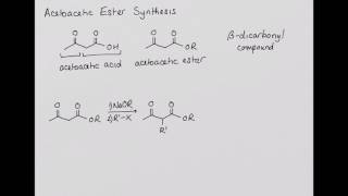 Acetoacetic Ester Synthesis [upl. by Ulda]