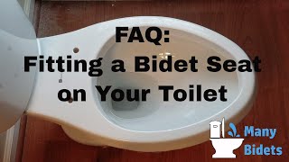 Fitting a bidet seat on your toilet [upl. by Andromeda788]