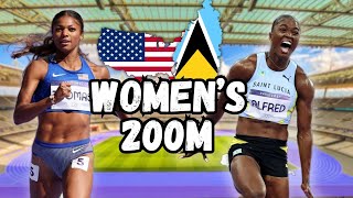 Gabby Thomas VS Julien Alfred  WOMENS 200 METERS Olympic Games in Paris France 2024 [upl. by Eahsat317]