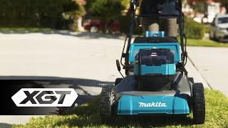 LM002GZ 40Vmax XGT Brushless 534mm 21quot SelfPropelled Lawn mower [upl. by Linda]