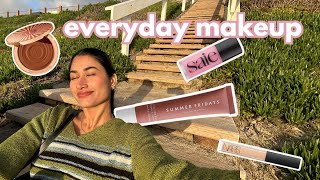 Everyday Minimal Makeup for Sensitive Skin  acnesafe no pore clogging ingredients [upl. by Hurlow657]