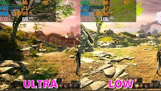 THRONE AND LIBERTY  RTX 3050 Ti Laptop 95W  Ultra vs Low Graphics [upl. by Ailesor]