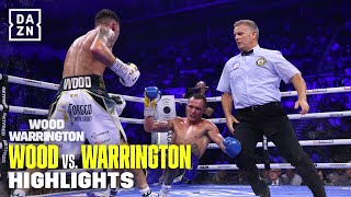 CRAZY KO Leigh Wood Knocks Out Josh Warrington [upl. by Einehpets712]