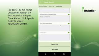 DATAflor TIME App  Tagesberichte erfassen [upl. by Ardnosal293]