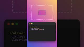 How to center a div in css shorts uidesign html htmlcss css cssflexbox cssgrid [upl. by Acemaj]