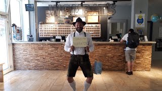 How to dance in Lederhosen in Munich Germany 🍻🎶 [upl. by Furr]