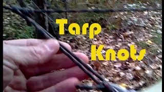 3 Tarp Ridgeline Knots ➰ [upl. by Salsbury598]