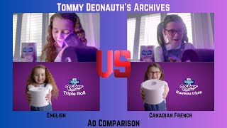 Ad Comparison  Royale Velour quotEmily amp The Bathroom Breakquot English vs Quebec French [upl. by Naicul]