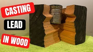 Casting Lead Ingot in Wood [upl. by Nytsirt]