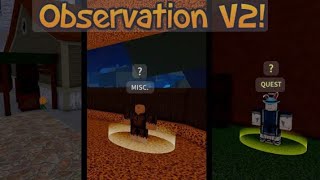 How to get Observation Haki V2 Very Simple Steps [upl. by Aleekahs100]