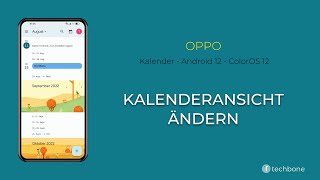 Kalenderansicht ändern  Oppo Android 12  ColorOS 12 [upl. by Pihc181]