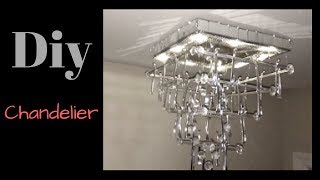 Diy Chandelier Home Decor Simple Quick and Inexpensive [upl. by Ainnos]