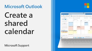 How to create a shared calendar in Outlook  Microsoft [upl. by Ahsian43]