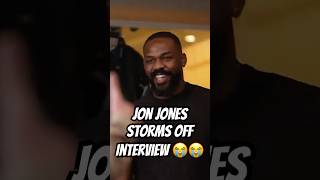 Jon Jones STORMS OFF Interview Because Of Tom Aspinall [upl. by Waldos]