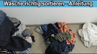 Wäsche richtig sortieren  Wäsche fürs Waschen mit Waschmaschine trennen amp vorbereiten – Anleitung [upl. by Combe960]