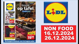 LIDL 1612202426122024 NON FOOD Nederland folder nederland holland lidl aldi [upl. by Rhyner]