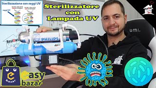 Kit lampada UV 6W PHILIPS per depuratore lacqua osmosi inversa microfiltrazione depuratore [upl. by Klemens]