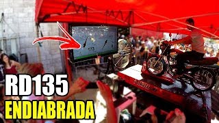 RD 135 MOTO ENDIABRADA NO DINAMOMETRO 😱 [upl. by Steffi]