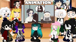 Hashiras react DEMON SLAYER ANIMATION 😂❤️ HASHIRAS REACT TO FUNNY ANIMATION [upl. by Corette]