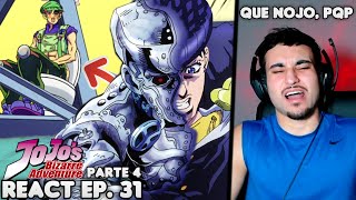 O VILÃO LITERALMENTE CAG0U NO PROTAGONISTA 💩🤮 React JoJos Bizarre Adventure Parte 4 EP 31 [upl. by Eerual]