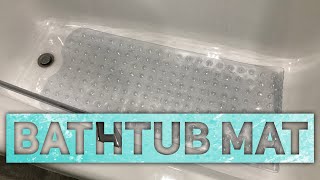 Nonslip Bath Tub Shower Mat with Suctions Cups Review [upl. by Gawain]