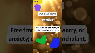 What is Insouciant  Words Wednesday wednesday words vocabulary learn word insouciant [upl. by Notsuj]