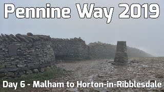 Pennine Way 2019  Day 6  Malham YHA to HortoninRibblesdale [upl. by Adnirb]