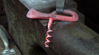 Blacksmithing  Forging a corkscrew freehand at the anvil [upl. by Cj762]