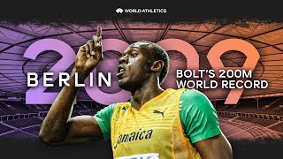 Usain Bolts 200m world record 🌎  World Athletics Championships Berlin 2009 [upl. by Jutta211]