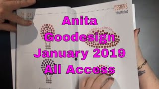 Anita Goodesign All Access January 2019  bonus embroidery designs [upl. by Nosretep]