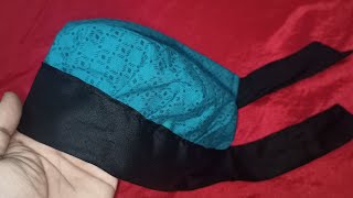 Hijab Inner Cap Cutting And Stitching  Kitchen Cap Tutorial  Hijab cap banane ka tarika [upl. by Cazzie500]