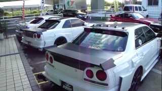 A trio of URASmodified R34 Nissan Skylines  Mild to Wild [upl. by Horvitz]