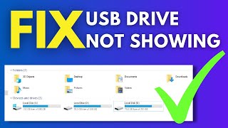 Working Solution for USB Drive Not Showing Up  USB Device not Recognized in Windows 10 [upl. by Keelby]