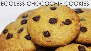 Eggless Chocochip Cookies  Easy amp Chewy Chocolate Cookies Recipe  Kanaks Kitchen [upl. by Myranda339]