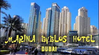 Where to Stay in Dubai Modern and Inexpensive MARINA BYBLOS HOTEL DUBAI [upl. by Lillith]