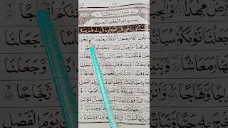 Surah AnNaba Beautiful Recitation❤quran shortsviral [upl. by Lalla]