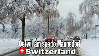 CH Oetwil am see to Männedorf by public transportation in Switzerland [upl. by Shina]