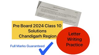 How to write letter in exam  Pre Board solution Chandigarh Region  full marks strategy  Gagan Mam [upl. by Lange]