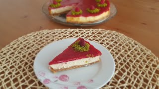 Frambuazlı Cheesecake Tarifi [upl. by Airda]