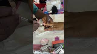 Process the plastic nails with red designs nails diynails nailartdesignsathomewithtools [upl. by Alyda567]